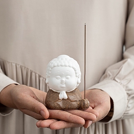 Buddha Statues Porcelain Incense Burners, Incense Holders, Home Office Teahouse Zen Buddhist Supplies