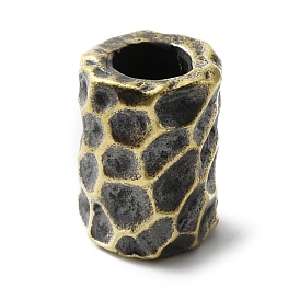 Латуни европейского бисера, бусины с большим отверстием, колонка