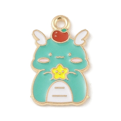 Подвески из эмали и сплава, золотой свет, очарование дракона