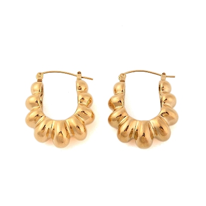 Ионное покрытие (ip) 304 серьги-гвоздики из нержавеющей стали для женщин, U-образный