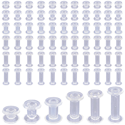 90шт. 6 виды пластиковых крепежных штифтов, винты Chicago для фотоальбомов для скрапбукинга