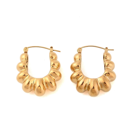 Ионное покрытие (ip) 304 серьги-гвоздики из нержавеющей стали для женщин, U-образный