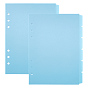 Листы-разделители для блокнота в дисковом переплете, 6/3 разделитель с отверстиями для папки, прямоугольные