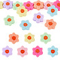 14 шт. 7 цвета, цветочные, пищевые, экологически чистые силиконовые фокусные бусины