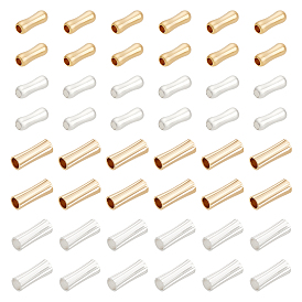 48шт 4 стиль латунные трубчатые бусины, без свинца и без кадмия, трубка