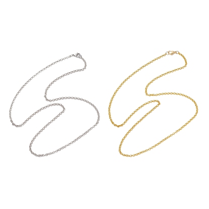 3мм 304 ожерелья из нержавеющей стали с цепочкой роло