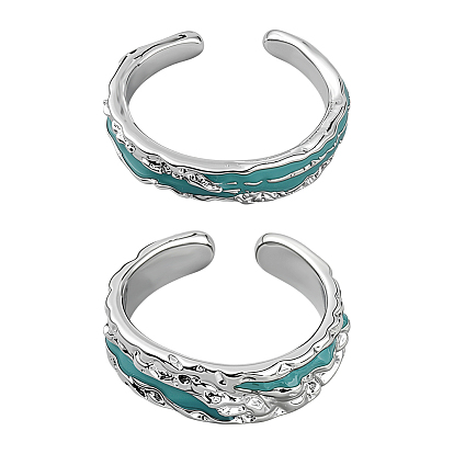 2 шт. 2 стили латунные открытые манжеты для женщин