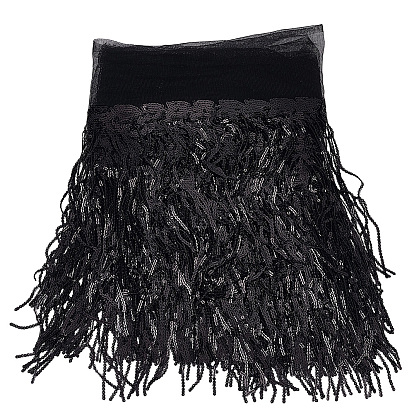 5ярды полиэстеровых лент с кисточками, с блестка, аксессуары для одежды