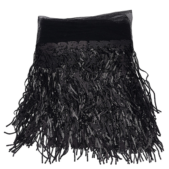 5ярды полиэстеровых лент с кисточками, с блестка, аксессуары для одежды