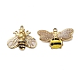 304 подвески из нержавеющей стали, Пчелы, с эмалью, реальный 18 k позолоченный, ионное покрытие (ip)