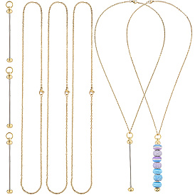 Набор для изготовления ожерелья своими руками, в том числе железный стержень из бисера брелок, 304 ожерелье из цепочки из нержавеющей стали