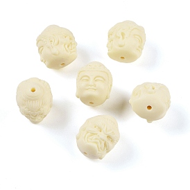 Synthetic Shell & Resin Beads, Buddha Head