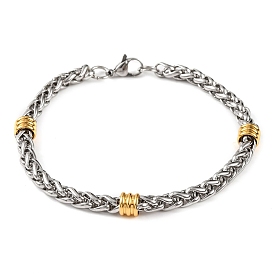 304 Stainless Steel Wheat Chain Bracelets for Women