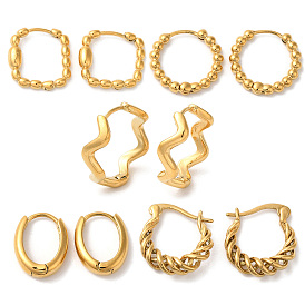 Brass Hoop Earrings