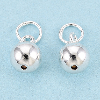 925 круглые подвески из стерлингового серебра, с прыжковых колец