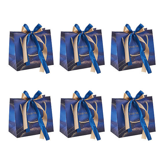 Прямоугольник со словом бумажные ручные сумки, с нейлоновой ручкой и лентой, для хранения подарочной упаковки