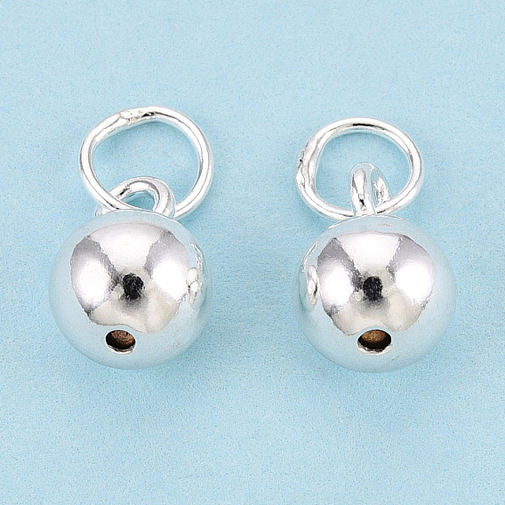 925 круглые подвески из стерлингового серебра, с прыжковых колец