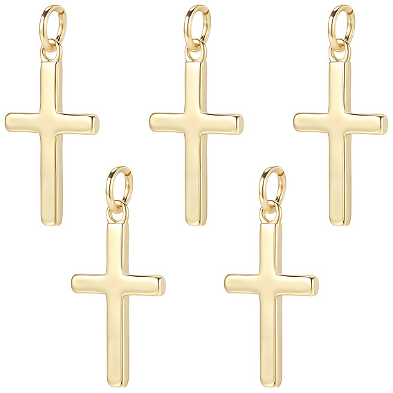 12 латунные подвески шт., с целью перехода в кольце, без кадмия и без свинца, крест прелести