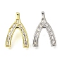 Латунные микро проложить кубического циркония подвески, подвески в виде вилочки, долговечный, без свинца и без кадмия, стойки покрытие