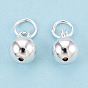925 круглые подвески из стерлингового серебра, с прыжковых колец