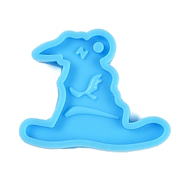 Witch Hat DIY Silicone Pendant Molds, Resin Casting Molds, for UV Resin, Epoxy Resin Craft Making