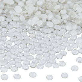 2160шт. горячая фиксация стразами, стеклянные горные хрустальные плоские задние кабошоны, полукруглый