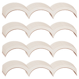 28Pcs Decorative Wood Fan Shape Trim, Home Wall Moulding Trim Edge