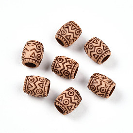 Непрозрачные акриловые бусины, баррель