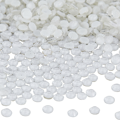 2160шт. горячая фиксация стразами, стеклянные горные хрустальные плоские задние кабошоны, полукруглый