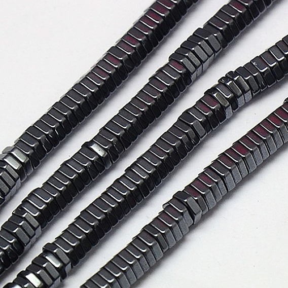 Non-magnetic Synthetic Hematite Beads Strands, Hexagon, Grade A