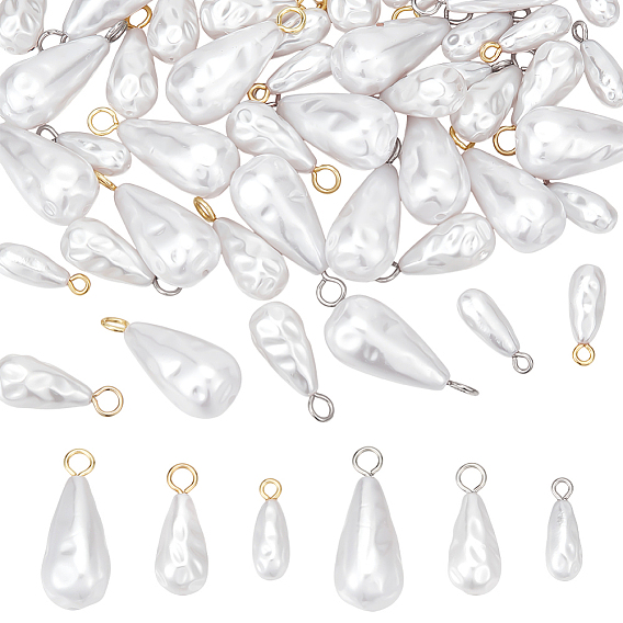 48шт 6 стили подвески из искусственного жемчуга из смолы, слеза