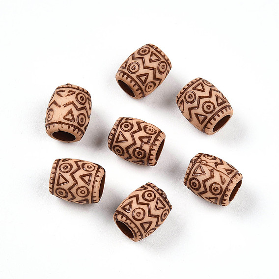 Непрозрачные акриловые бусины, баррель