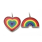 304 нержавеющей стальной эмали подвески, Радуга цветов, очарование сердца и радуги