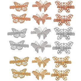 Alloy Alligator Hair Clips, Hair Accessories for Women & Girls, Butterfly