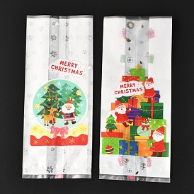 Christmas Theme Rectangle Paper Candy Bags, No Handle, for Gift & Food Wrapping Bags