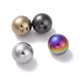 Немагнитные синтетические гематитовые шарики с вакуумным покрытием, без отверстия , круглые