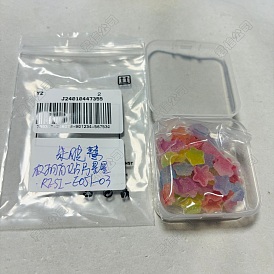 50 pcs cabochons en résine opaque, étoile druzy