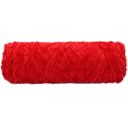 100g Polyester Chenille Yarn, Velvet Hand Knitting Threads, for Baby Sweater Scarf Fabric Needlework Craft