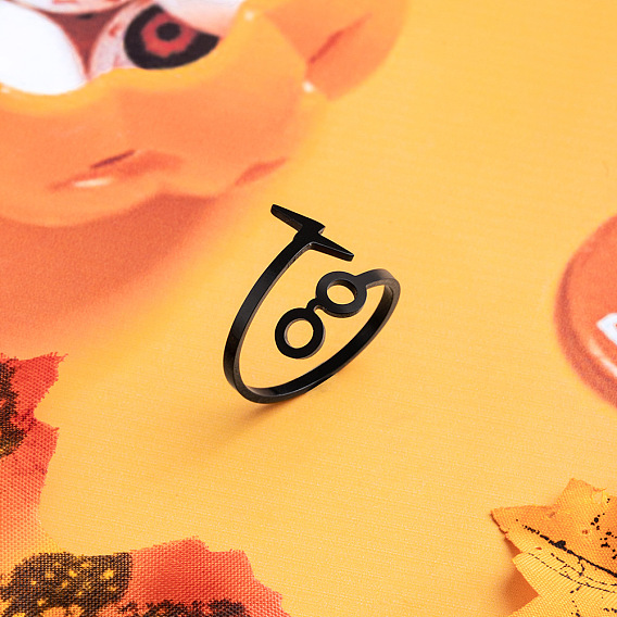 Регулируемые открытые манжеты из сплава, солнцезащитные очки на Хэллоуин с молнией