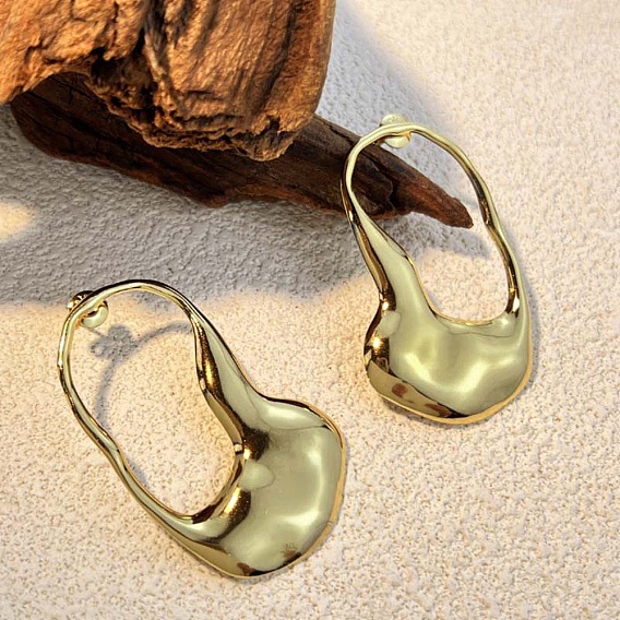 304 из нержавеющей стали серьги, самородки