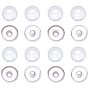 Snap Button Making, Brass Snap Buttons Cabochon Settings with Clear Glass Cabochons