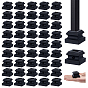 Iron Stair Railing Bases, Black