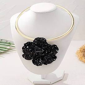 3d цветочные ожерелья из сплава чокеров для женщин