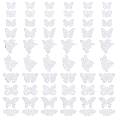 60 шт. 10 стили полиэфирное кружево бабочка украшения аксессуары