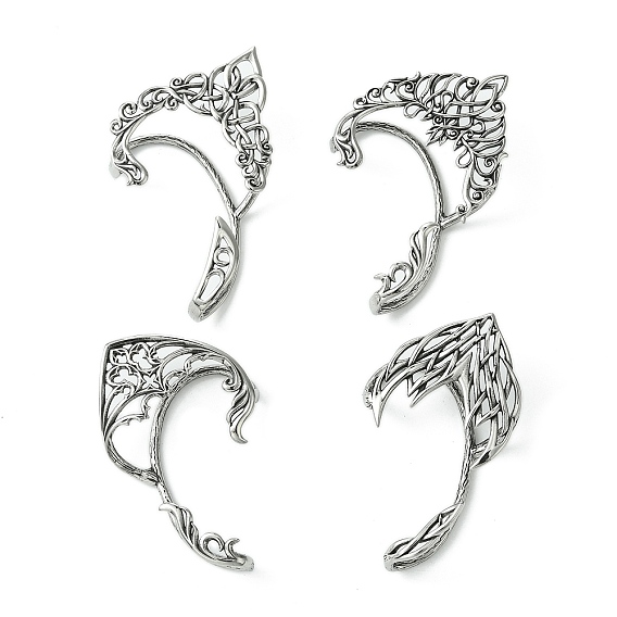 316 хирургические серьги-манжеты из нержавеющей стали., сказочные уши