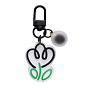 Colorful Tulip Flower Keychain Pendant Acrylic Accessory Decoration for Earphone Case Bag