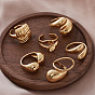 304 Anillos abiertos de acero inoxidable para mujer.