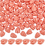 100шт. резные бусины из окрашенного синтетического коралла, для изготовления ювелирных изделий DIY, Жасмин