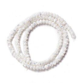 Natural Trochid Shell/Trochus Shell Beads Strands, Abacus Beads, Rondelle
