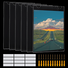 Rectangle Acrylic Wall Document Holder